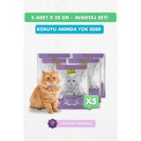 Quik 5li Set - Kedi Kumu Koku Giderici Lavanta Kokulu 25gr x 5