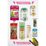 Quik 8li Set - Muhabbet Kuşu Besin Vitamin Başlangıç Seti - Kraker Multivitamin Muhabbet Yemi Dal Darı