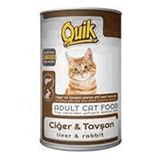 Quik Ciğer ve Tavşanlı Yetişkin Konserve 415 GR Kedi Maması