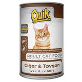 Quik Ciğerli ve Tavşanlı 6x415 gr Yetişkin Kedi Konserve Maması