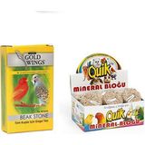 Quik Gold Wings GAGA TAŞI ve Mineral Blok 2 Adet Kuşlar İçin Enerji ve Kalsiyum Desteği