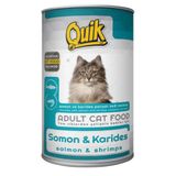 Quik Somon Ve Karidesli 24x415 gr Konserve Kedi Mamasi