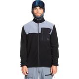 Quiksilver Aker Fz Fleece Erkek Polar Ceket - XL - Siyah