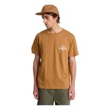 Quiksilver BLISS POINT Kahve Bisiklet Yaka Normal Baskılı Erkek T-Shirt