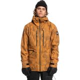Quiksilver Carlson Stretch Quest Erkek Kahverengi Snowboard Ceketi - XL