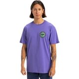 Quiksilver Circle Back Erkek Mor Tişört - XS