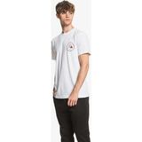 Quiksilver Closecallss Erkek T-Shirt - XS - Beyaz