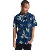 Quiksilver Coastal Floral Erkek Kısa Kollu Gömlek - Koyu Lacivert