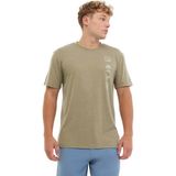 Quiksilver Coastal Run Erkek Tişört - Haki - XL