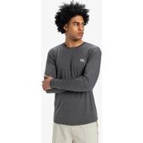 Quiksilver Coastal Run Ls Erkek Gri Tişört - Siyah