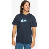 Quiksilver Comp Logo Erkek Mavi Tişört - Lacivert