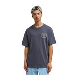 Quiksilver CURVE PALM Gri Erkek T-Shirt