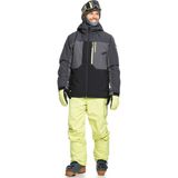 Quiksilver Dawson Erkek Siyah Snowboard Ceketi - Çok Renkli