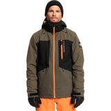 Quiksilver Dawson Erkek Snowboard Ceketi - M - Haki