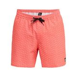 Quiksilver Deniz Şortu Stretch Printed Volley 16", L, EQYJV04217, Hot Coral, Erkek