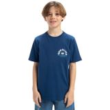 Quiksilver Düz Erkek Çocuk T-Shirt, 10 Yaş, 5003274495, Lacivert, Erkek Çocuk
