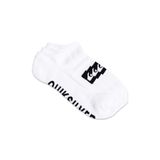 Quiksilver Eqyaa04069 3 Ankle Pack Çorap Beyaz-Siyah Erkek Çorap