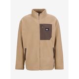 Quiksilver EQYFT04957CLEAN COAST FZ Bej Regular Fit Erkek Polar Sweatshırt