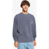Quiksilver EQYFT04971-BN9 Garment Dye Crew Erkek Sweatshirt - Mavi