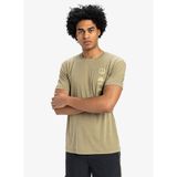 Quiksilver EQYKT04372 COASTAL RUN SS Haki Bisiklet Yaka Düz Erkek T-Shirt