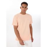 Quiksilver EQYKT04377 SLUB ROUNDNECK Somon Bisiklet Yaka Düz Erkek T-Shirt