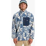 Quiksilver EQYPF03066-CLEAN Coast Fz Mavi Dik Yaka Normal Düz Erkek Polar Sweatshırt
