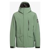 Quiksilver EQYTJ03266-GNB0 Yeşil Mission Solid Erkek Snowboard Kayak Montu