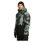 Quiksilver EQYTJ03403-GNB2 Yeşil Mission Printed Block Erkek Snowboard Kayak Montu