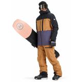 Quiksilver EQYTJ03503-SYCAMORE BLOCK 20K JK Kahverengi Erkek Waterproof Kayak Montu