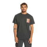 Quiksilver EQYZT07205 Warped Patterns Koyu Gri Erkek T-shirt