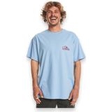 Quiksilver EQYZT07654 Take Us Back Logo Ss Açık Mavi Erkek T-shirt
