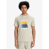 Quiksilver EQYZT08004 FEEL THE OUTSIDE SS TEE Gri Bisiklet Yaka Baskılı Erkek T-Shirt