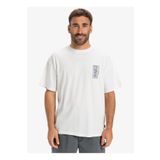 Quiksilver EQYZT08022 GH QS SUNRISE BOWL SS Beyaz Bisiklet Yaka Oversized Baskılı Erkek T-Shirt