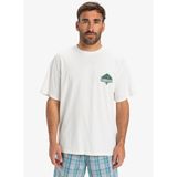 Quiksilver EQYZT08023 GH QS CRYSTAL JET SS Beyaz Bisiklet Yaka Oversized Düz Erkek T-Shirt
