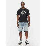 Quiksilver EQYZT08056 SKULL LINES SS Siyah Bisiklet Yaka Baskılı Erkek T-Shirt