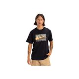 Quiksilver EQYZT08058-KVJ0 Retro Fade Erkek Siyah Günlük Stil Erkek T-shirt