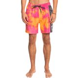 Quiksilver Erkek Asit Yıkama 43 cm Yaz Yüzme Şortu Mayo - Şok Pembe, Şok Pembe, M