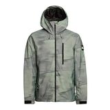 Quiksilver Erkek EQYTJ03428 Mission Printed Jk Break Off Laurel Wreath Kışlık Mont, Yeşil, M