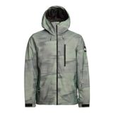 Quiksilver Erkek EQYTJ03428 Mission Printed Jk Break Off Laurel Wreath Kışlık Mont, Yeşil, S