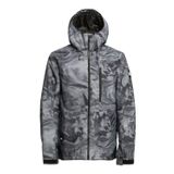 Quiksilver Erkek EQYTJ03428 Mission Printed Jk Resin Tint True Black Kışlık Mont, Çok Renkli, S