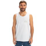 Quiksilver Erkek Ev Comp Logo Tank Tişört, Beyaz, XXL