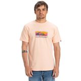 Quiksilver Erkek Ev Gradyan Box SS Tişört (1'li Paket), Şeftalili Parfe, L