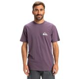 Quiksilver Erkek Ev Mini Logo SS Tişört, Vintage, Mor, XS
