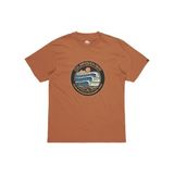 Quiksilver Erkek Ev Three Seas SS Tişört, Buğday Kepeği (Bran), M