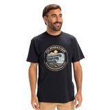 Quiksilver Erkek Ev Three Seas SS Tişört, Koyu lacivert., M
