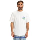Quiksilver Erkek Everyday Surf Tee SS tişört (1'li paket), Beyaz - Kar Beyazı, S