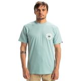 Quiksilver Erkek Evo Roads Kısa Kollu Tişört, Akifer, L
