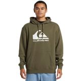 Quiksilver Erkek kapüşonlu kazak, büyük logolu kazak, Üzüm yaprağı, XXL