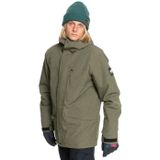 Quiksilver Erkek Mission Solid Jk Snow Jacket, Üzüm Yaprağı-Heidekraut, S, Üzüm yaprağı funda, S