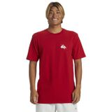 Quiksilver Erkek O Yaka Normal Kalıp Baskılı T-Shirt Aqyzt09604_Qs Petroglyph Logo Dna, Kırmızı, M